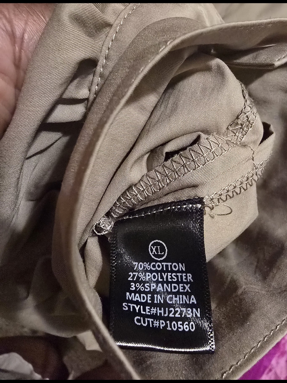 Fashion Nova Utility Button-Front Cuffed Jumpsuit in Khaki SZ XL - Picture 6 of 6